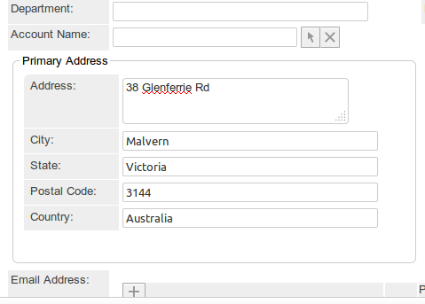 Autofill Address