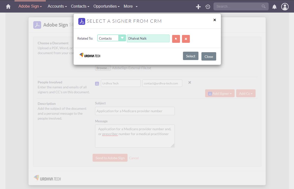 select adobesign template from suitecrm select adobesign template from suitecrm