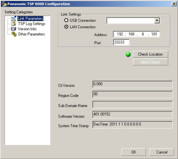 SuiteCRM Panasonic status