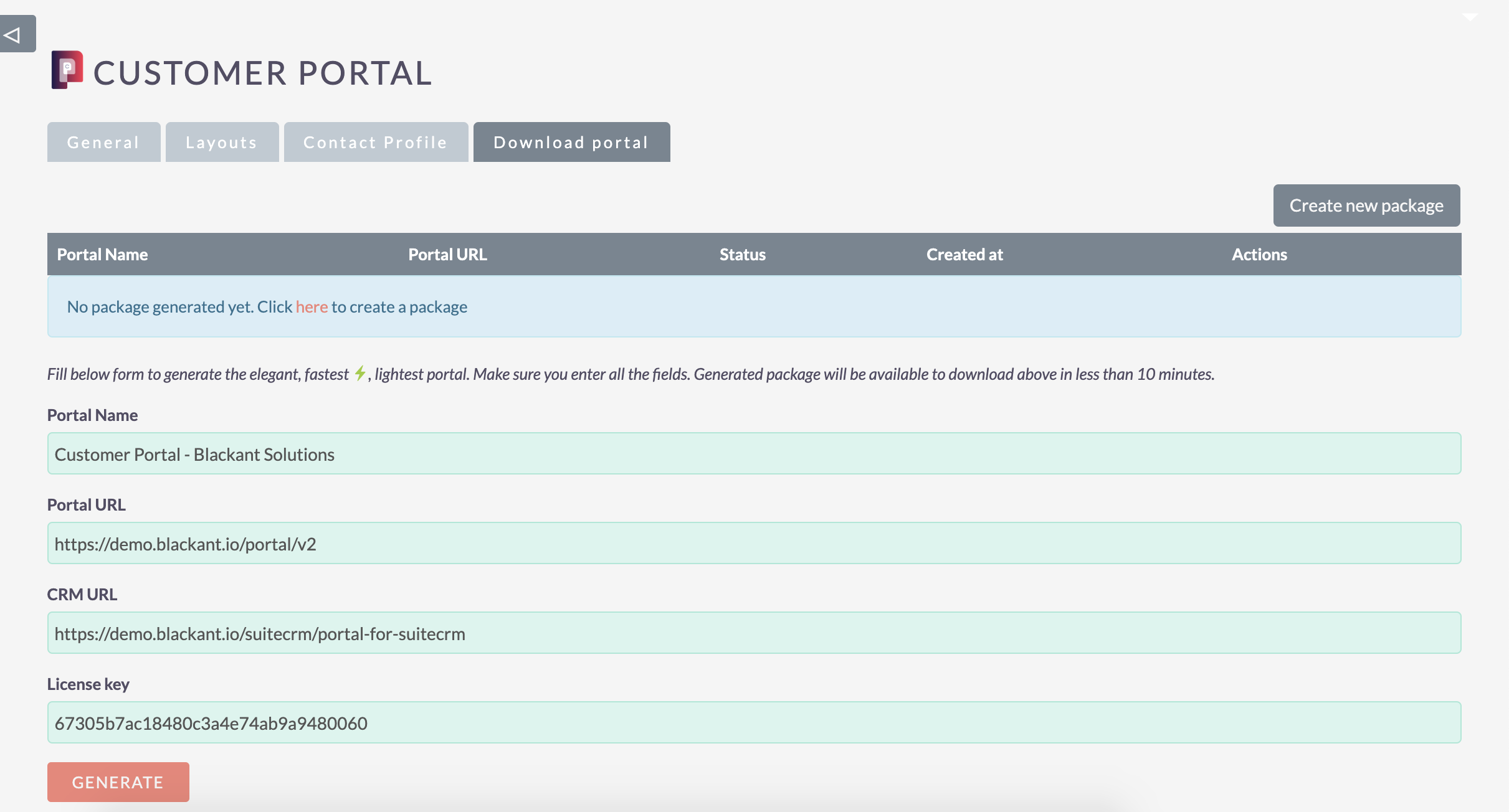 Customer Portal - Package generation.png