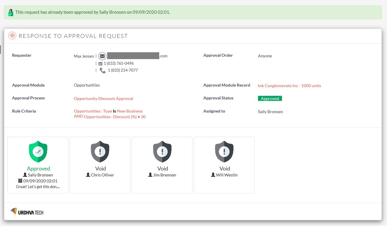 SuiteCRM Approval Process - Approval Jobs approved by anyone approver