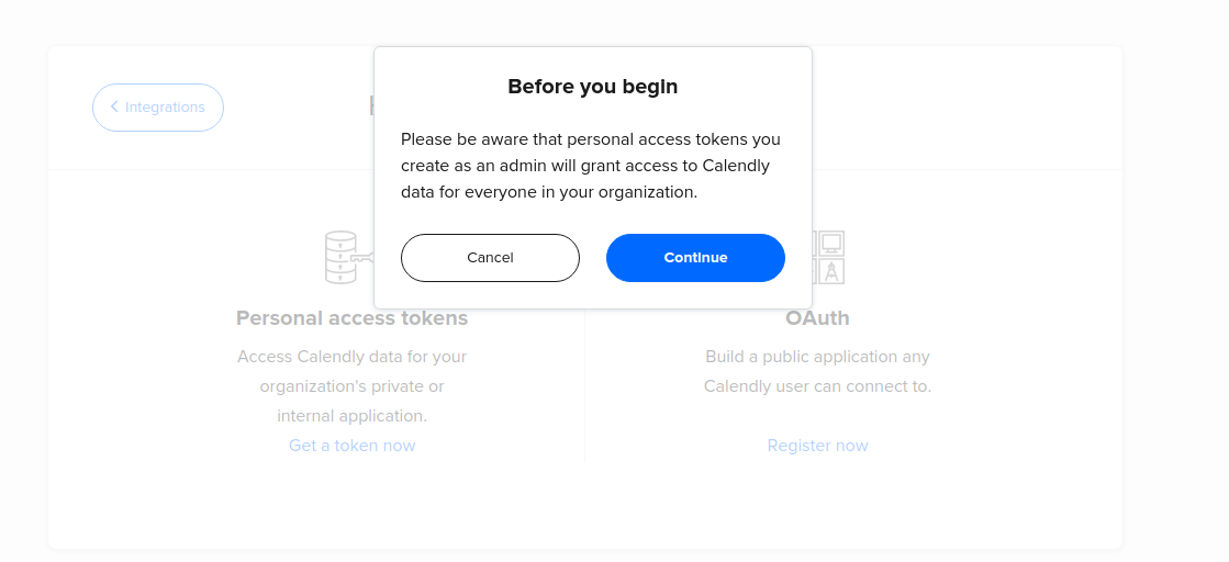 Get API Token from Calend... | Calendly Integration