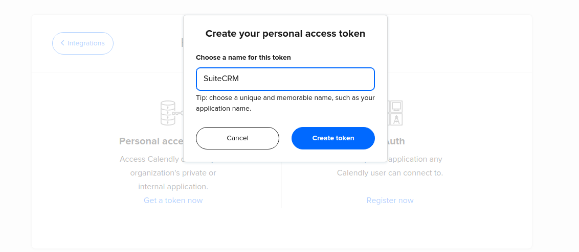 Get API Token from Calend... | Calendly Integration