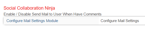 Configure Mail Settings - Social Collaboration Ninja