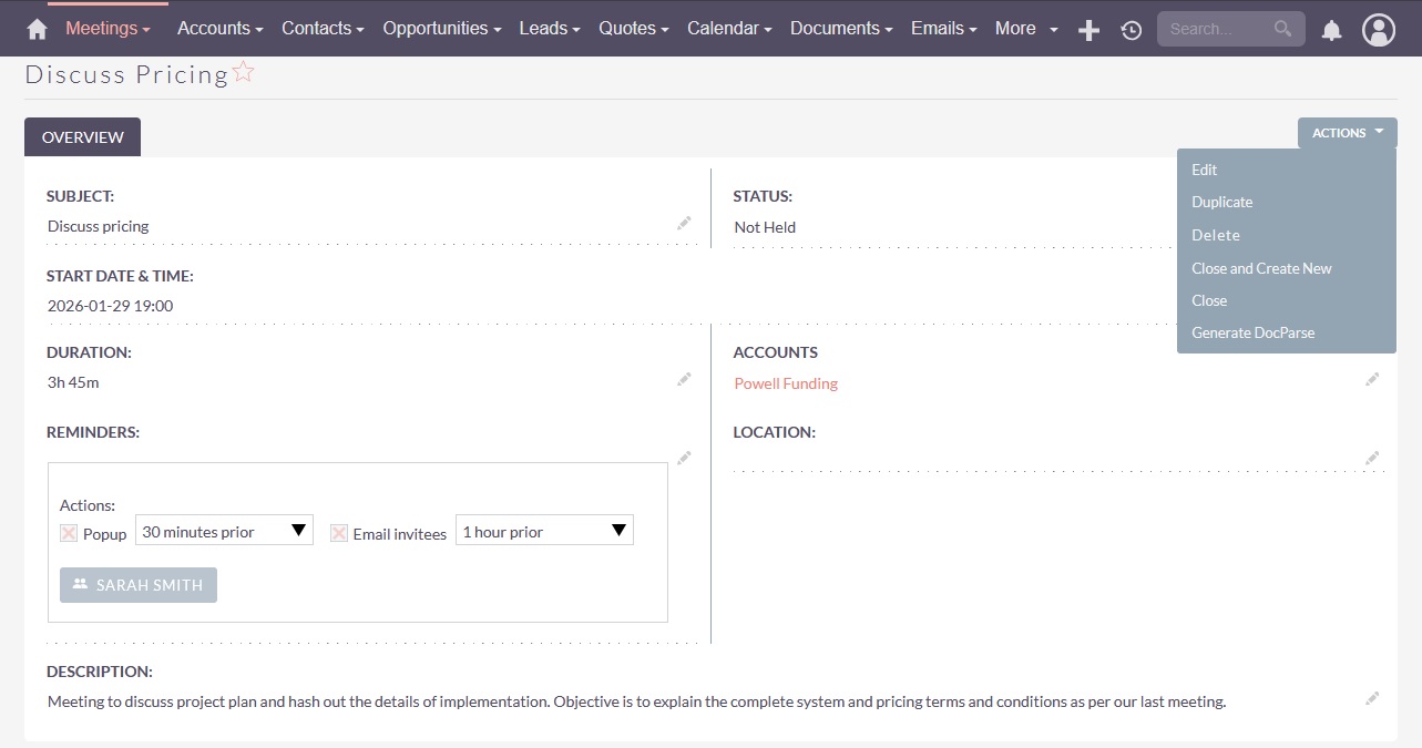 Parse Document button in detailview Parse Document button in detailview