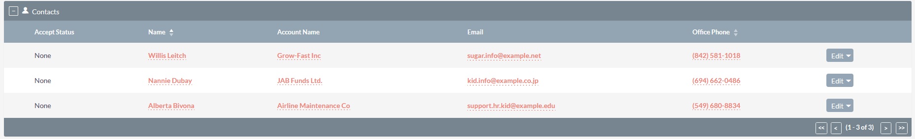 DocParser Contacts subpanel under Meetings DetailView DocParser Contacts subpanel under Meetings DetailView