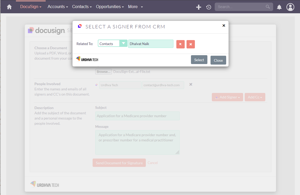 select docusign template from suitecrm select docusign template from suitecrm