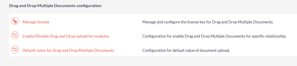 Admin configuration for bulk upload drag and drop for SuiteCRM