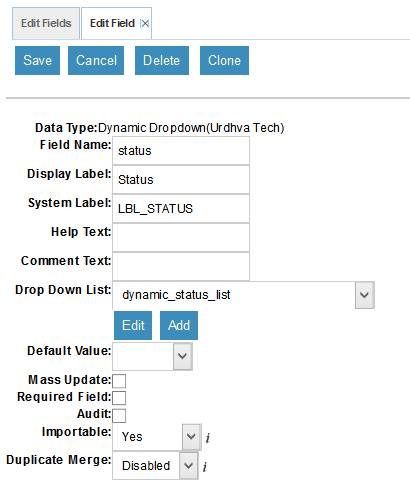 Dynamic dropdown in studio