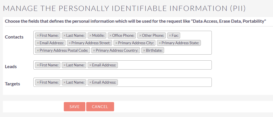 Configure Data privacy Manager