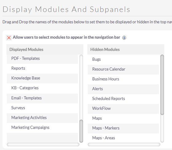 CRM_Profile_display_module