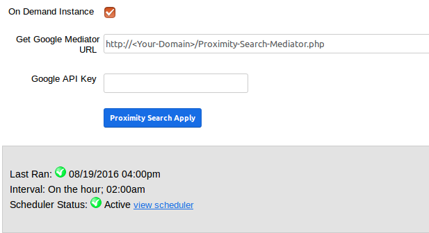 Proximity Search with On Demand