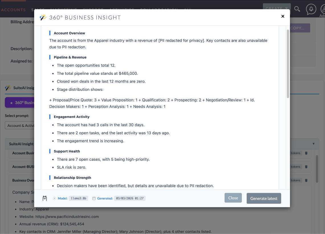 Fixed Insight Panels