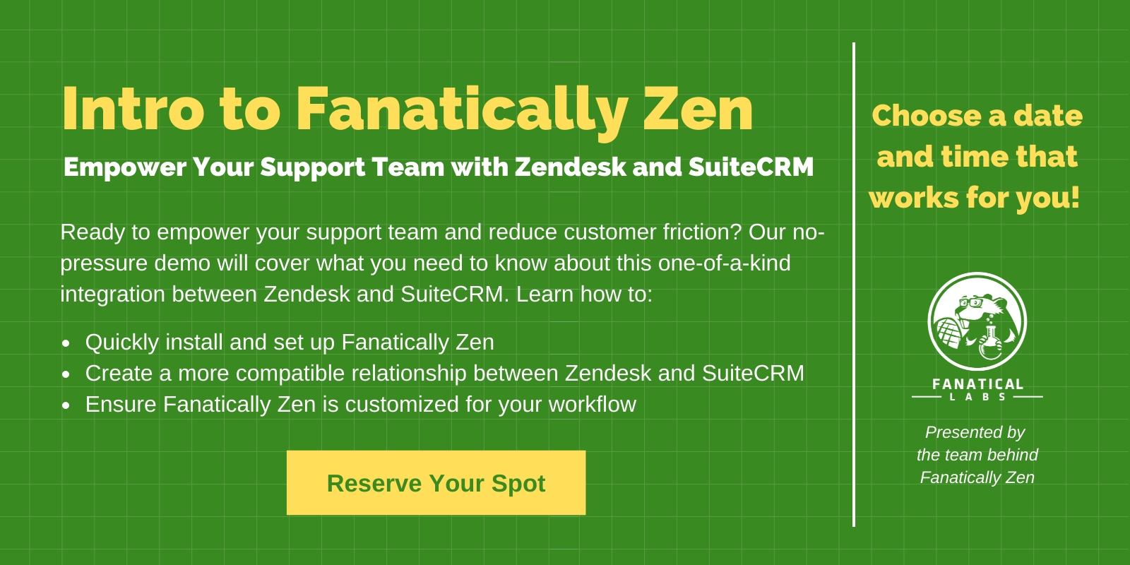 Meeting information for Fanatically Zen