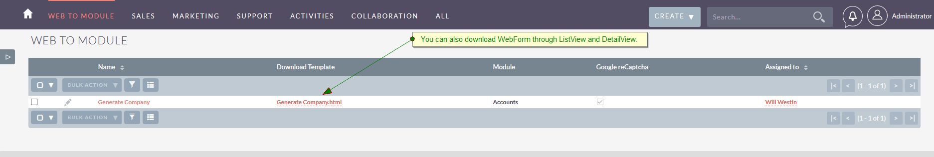 Download webform