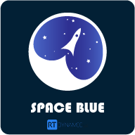 Space Blue Theme Logo