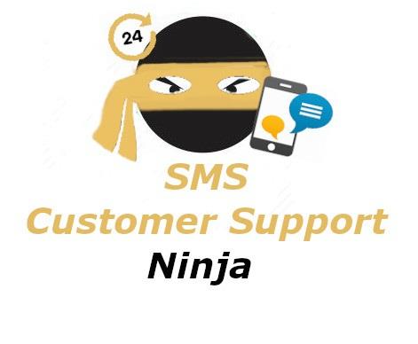 SMS Customer Support Ninja Logo