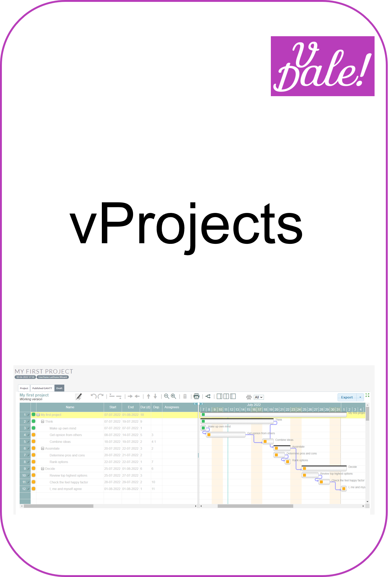 vProjects Logo