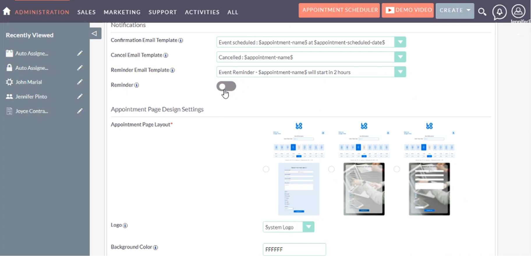 Appointment Scheduler add-on for SuiteCRM