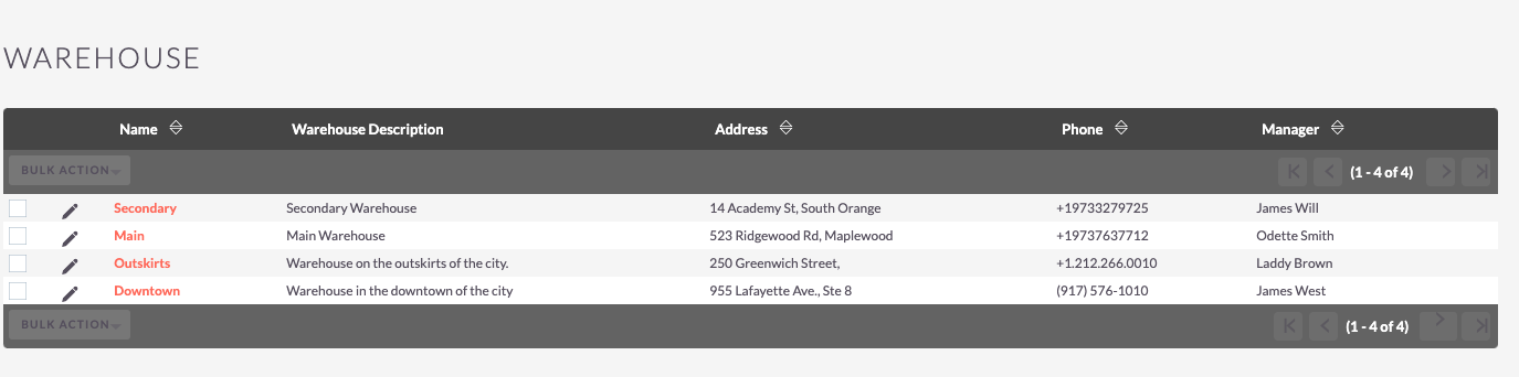 Inventory Management integration for SuiteCRM manage warehouses