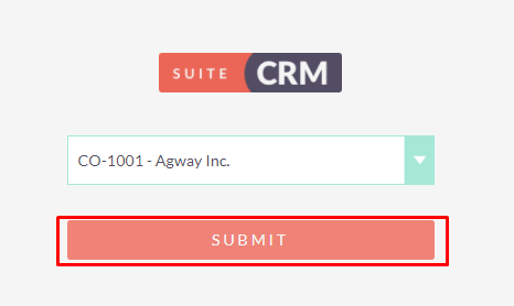 MultiCompany add-on login page for SuiteCRM