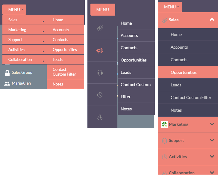 Advanced Menu Manager add-on for SuiteCRM Style