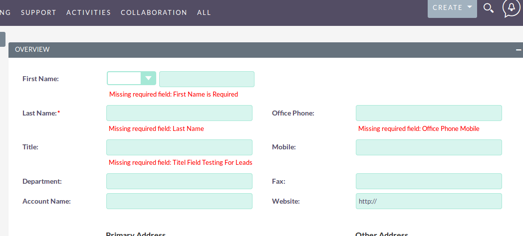 Display Custom SuiteCRM Validation Messages