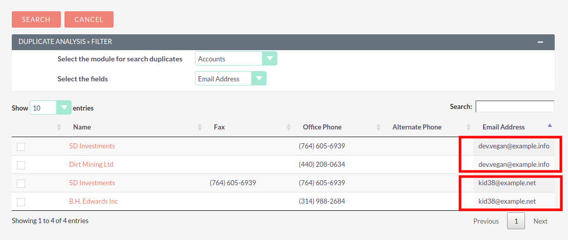 SuiteCRM-Search-Duplicates