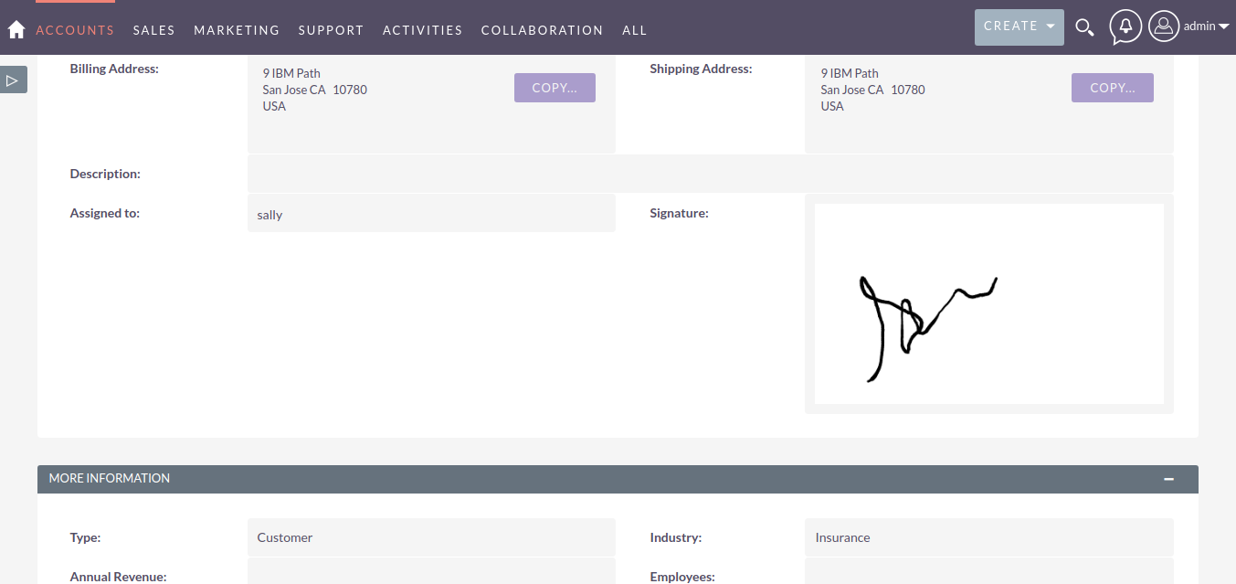 E-Signature Field for SuiteCRM detail page