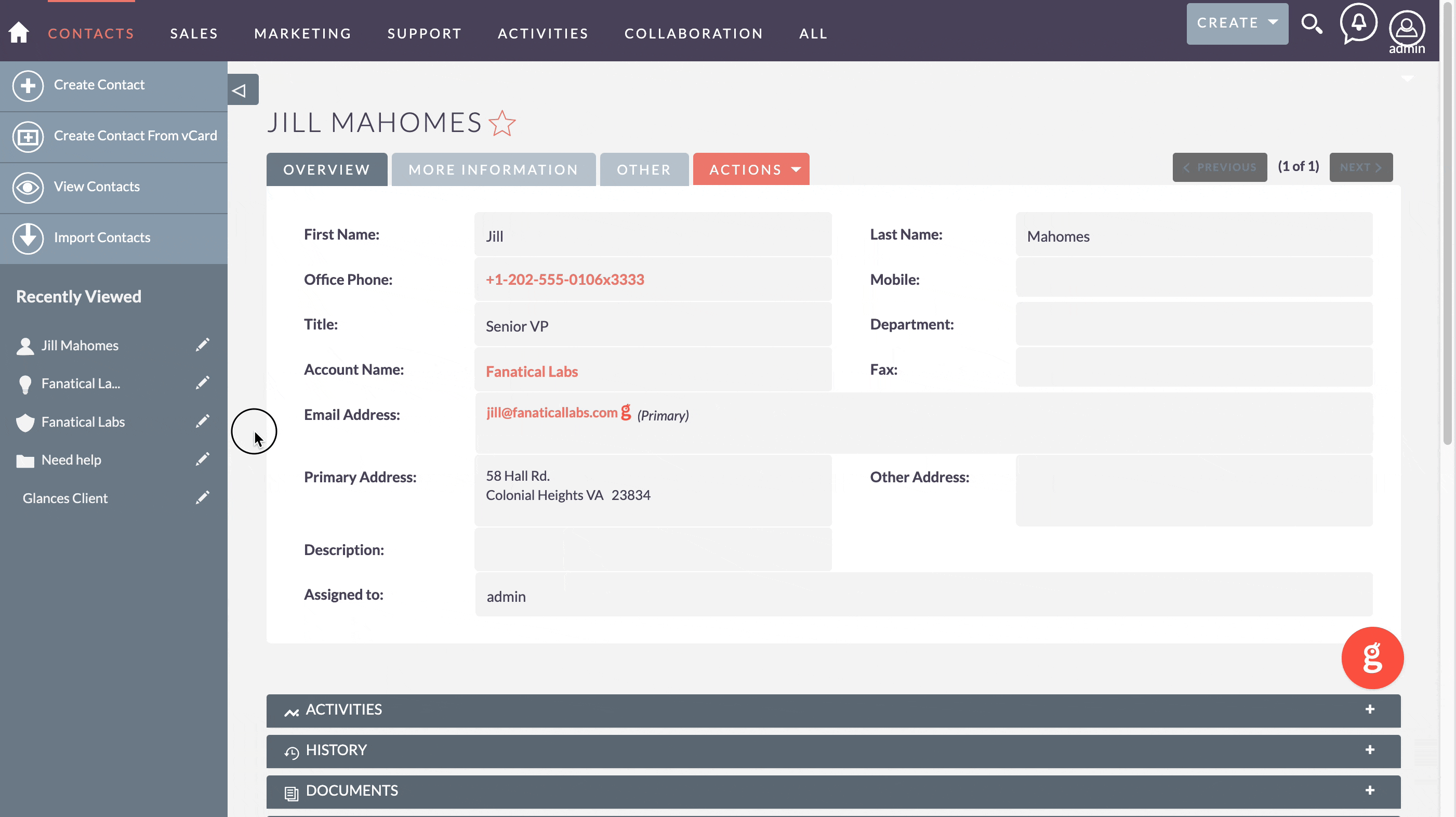 Glances integrates SuiteCRM with all your apps