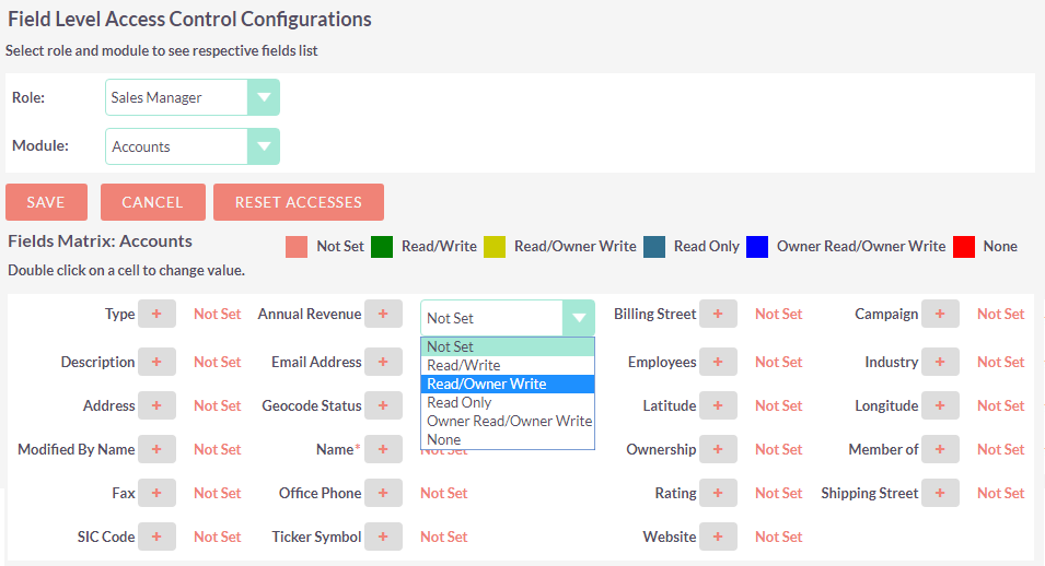 3. Choose the Access Rights for Various Field of Selected Module.png