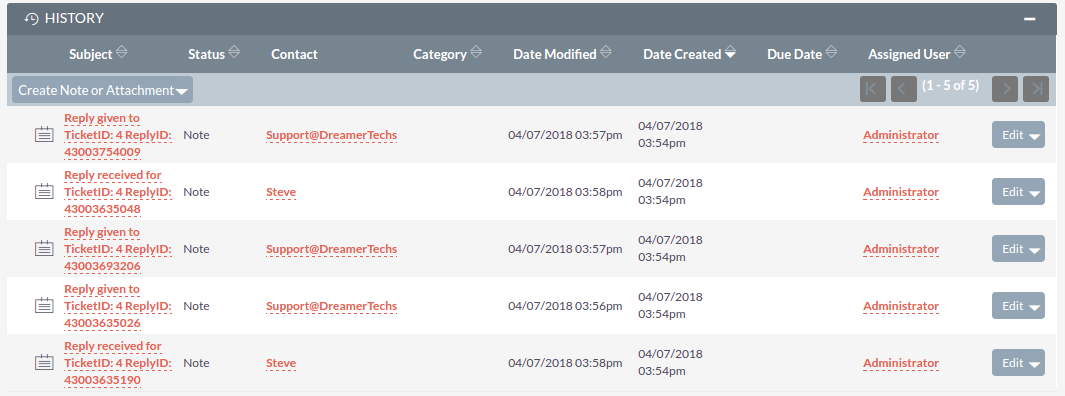 Freshdesk replies in SuiteCRM