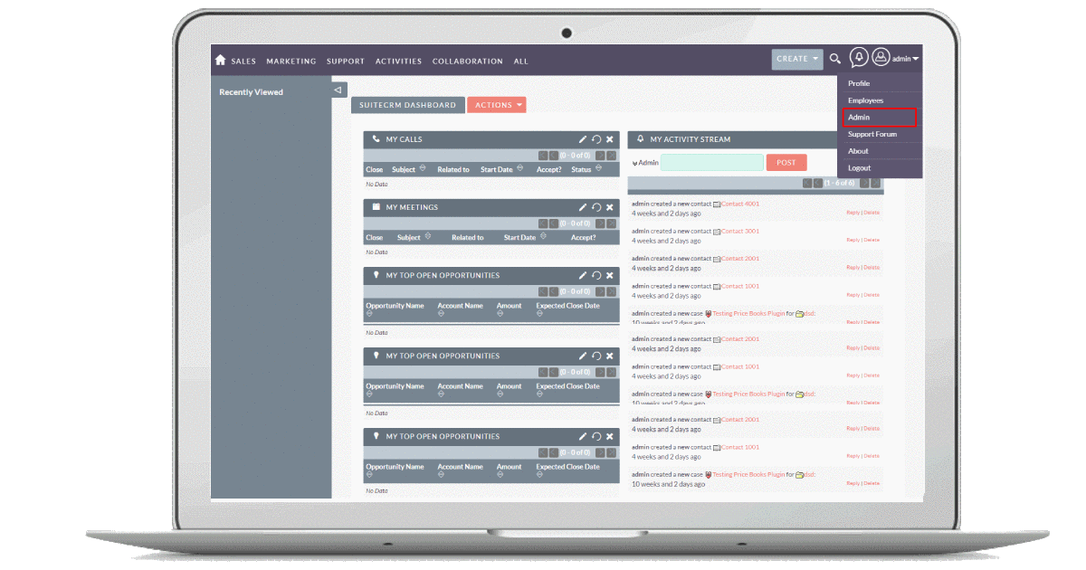 Quick View add-on for SuiteCRM animation