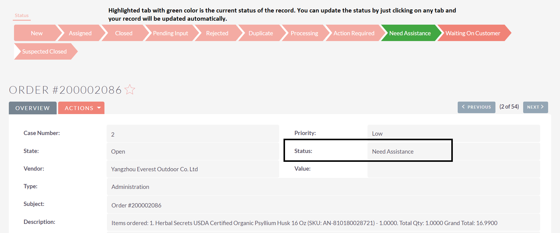 Scoreboard add-on for SuiteCRM case Detail View 1