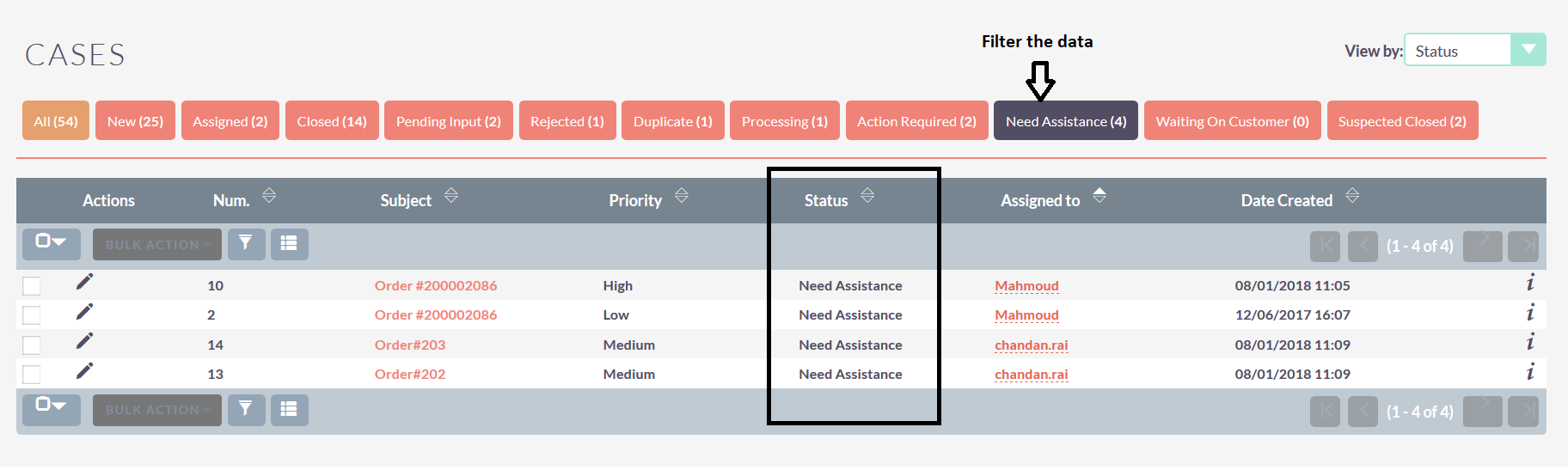 Scoreboard add-on for SuiteCRM case List View 3