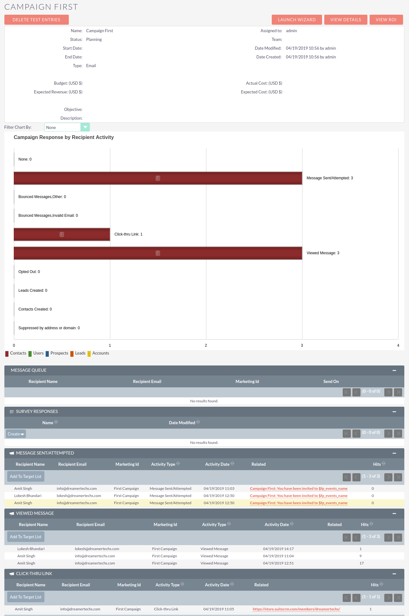 SendGrid & SuiteCRM Campaigns