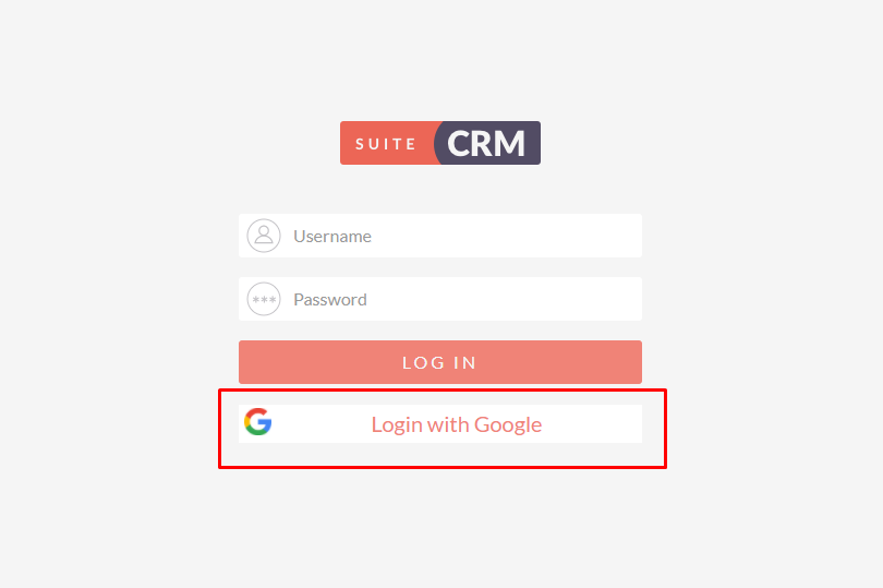 SuiteCRM Google Login add-on