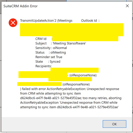 SuiteCRM - Outlook - Error Message.png