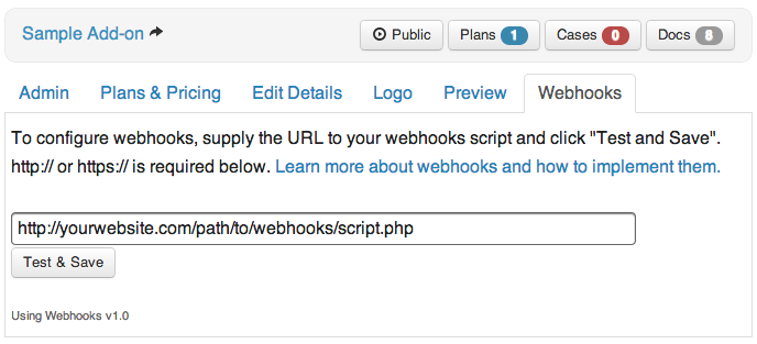 webhooks example